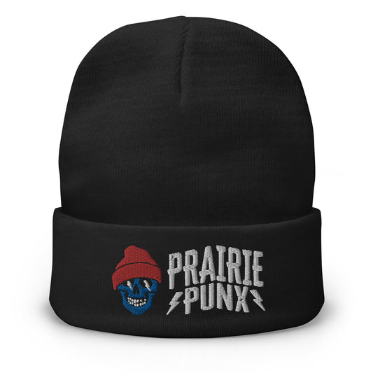 Prairie Punx LogoEmbroidered Beanie