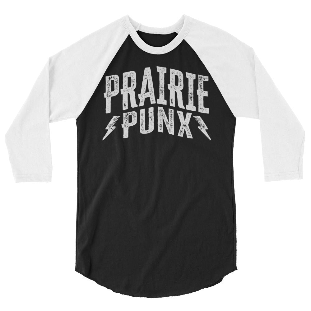 Prairie Punx 3/4 sleeve raglan shirt