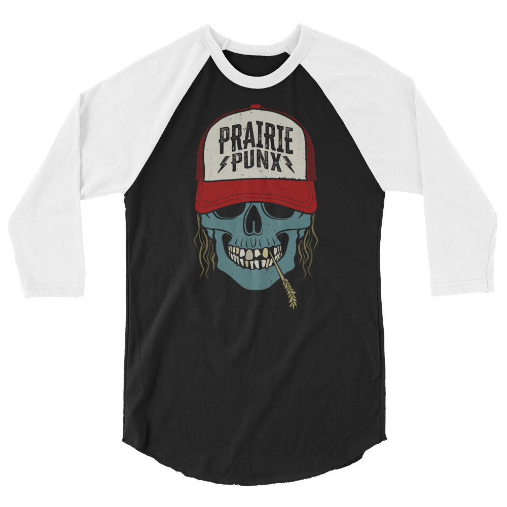 Prairie Punx Skull Raglan Shirt