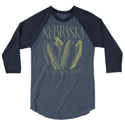 Nebraska No Husk'n Rest Raglan Shirt