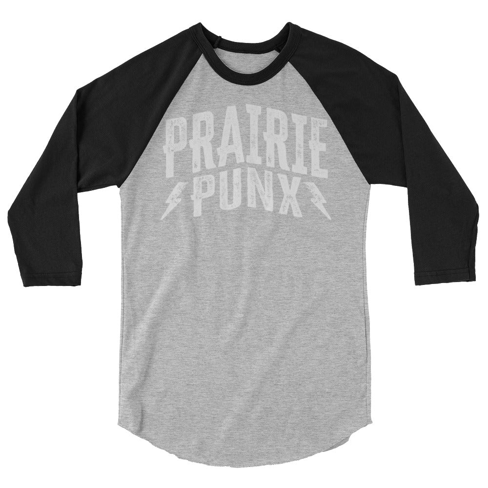 Prairie Punx 3/4 sleeve raglan shirt