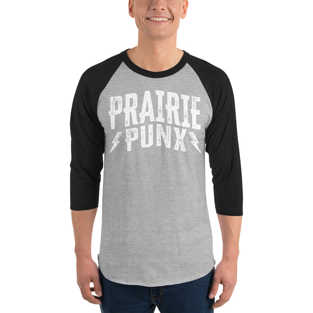 Prairie Punx 3/4 sleeve raglan shirt