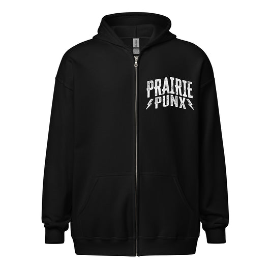 Prairie Punx Stacked Logo Zip hoodie