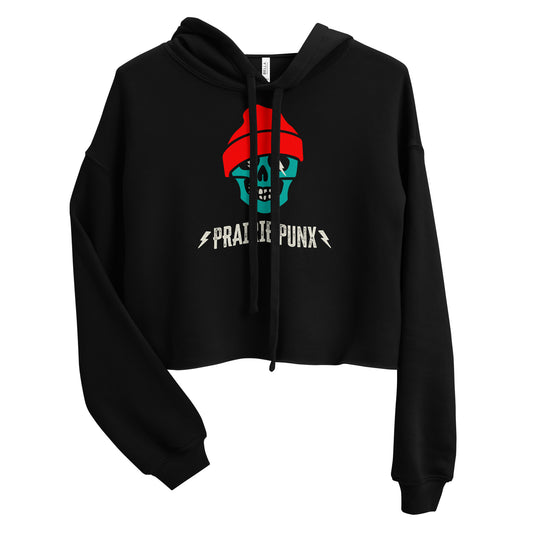 Prairie Punx Stacked Logo Crop Hoodie