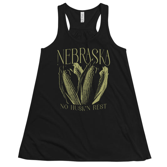 Women's Nebrsaka No Husk'n Rest Flowy Racerback Tank